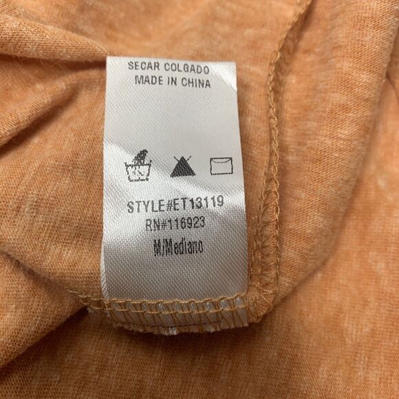 Easel Peasant shirt size medium relaxed, oversized New With Tags Peach Boho - Picture 8 of 13